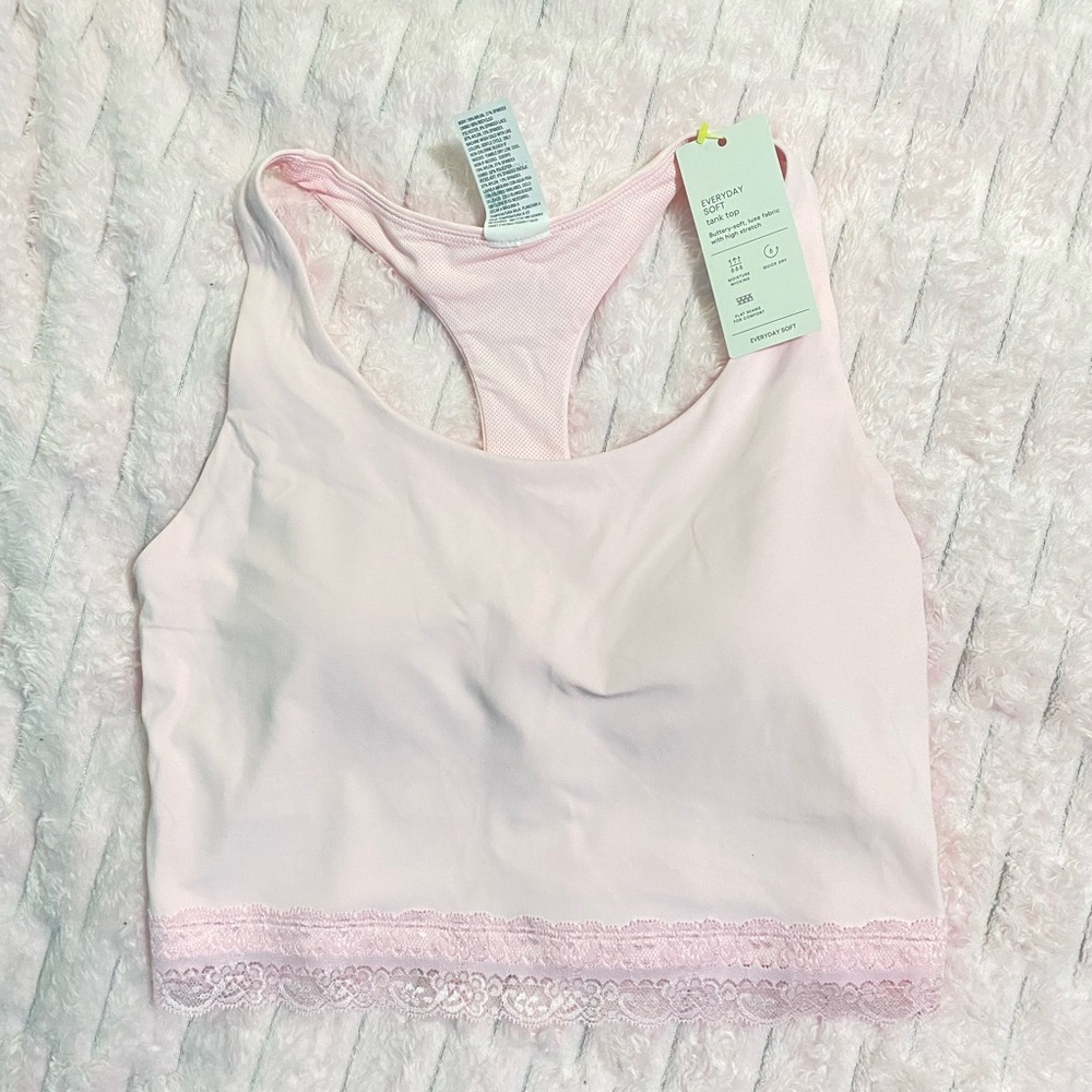 Pink athletic tank
